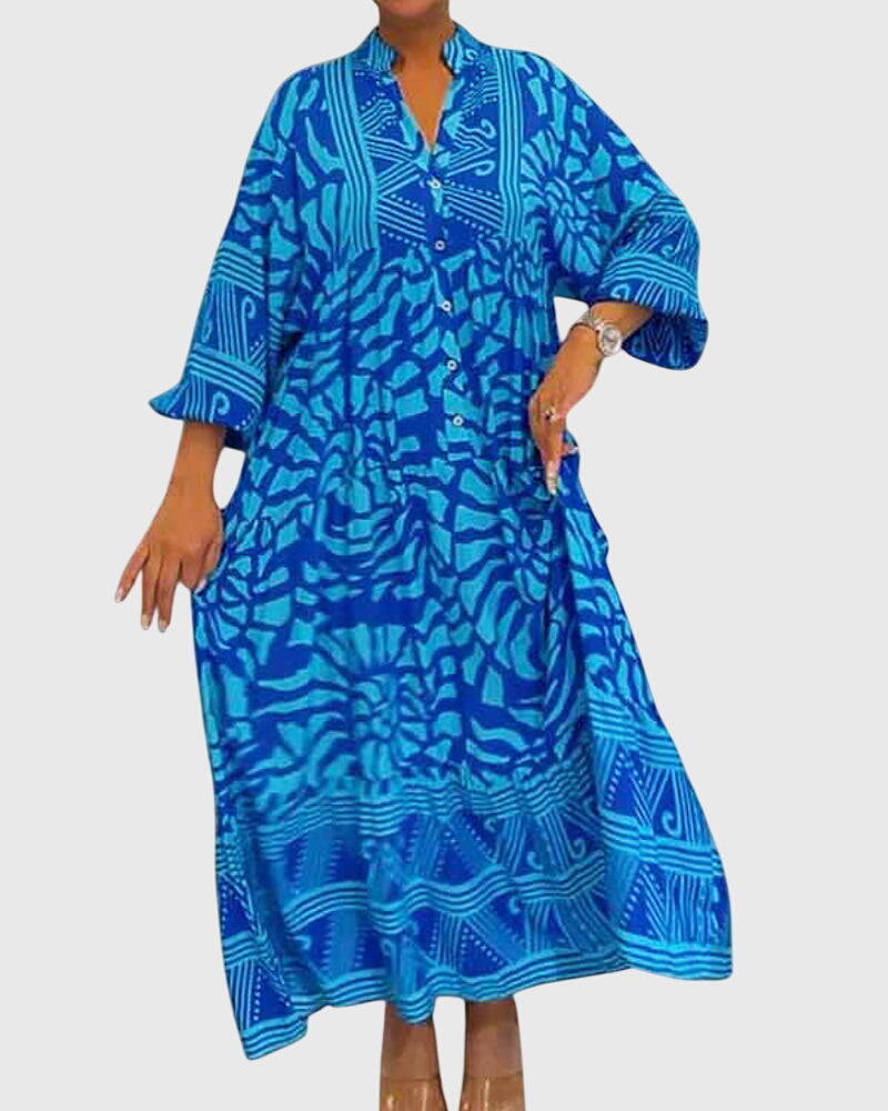 Mckinley - Maxi Dress With Elegant Print