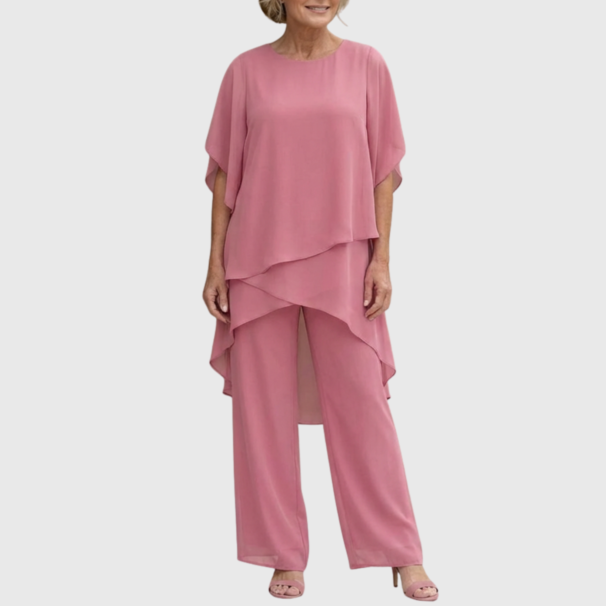Celeste | Elegant Draped Palazzo Co-Ord Set