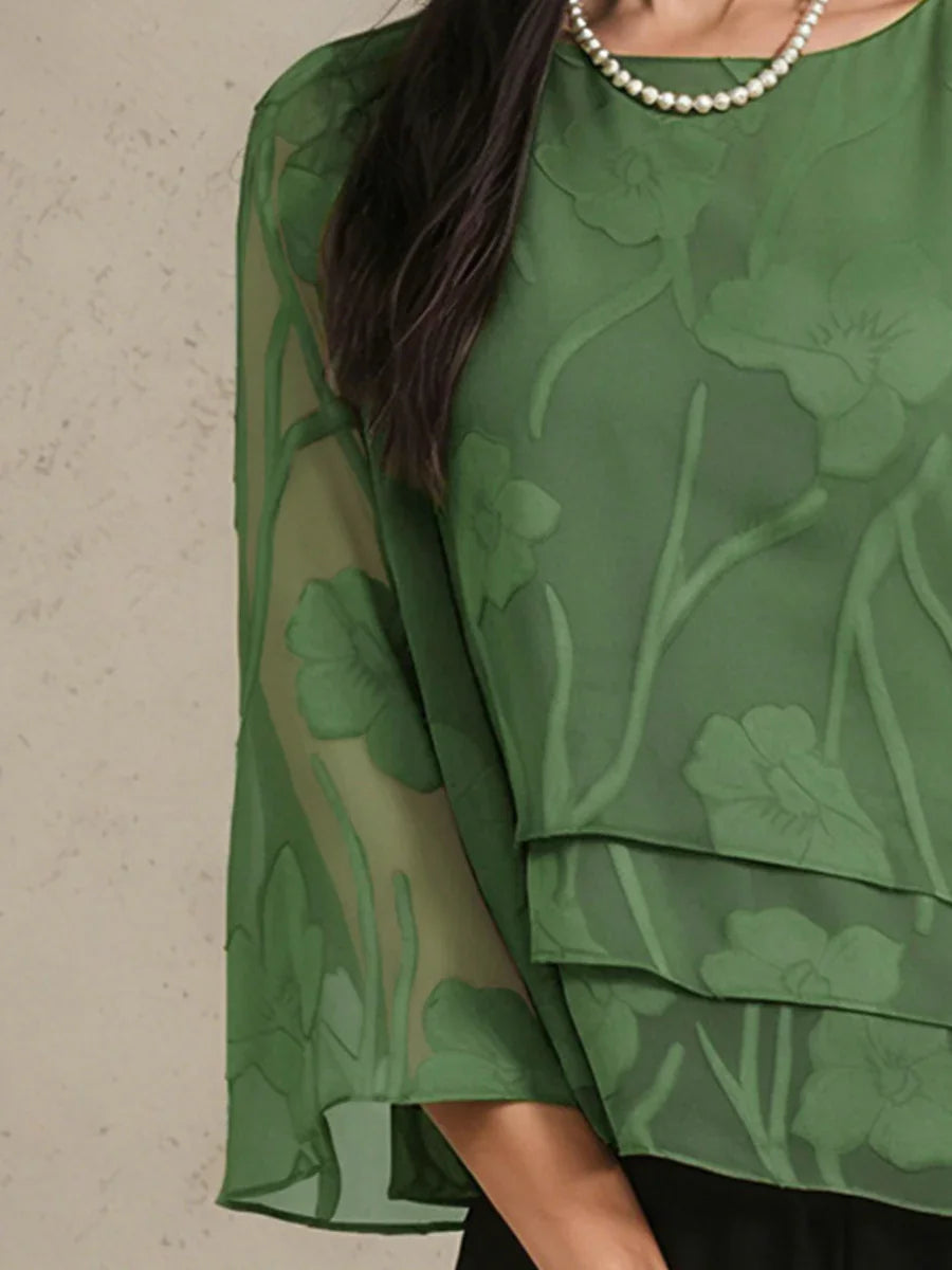 Rosalie | Elegant Floral Layered Blouse