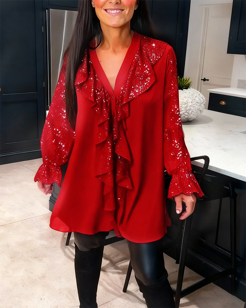 Nellie - Ruffled Top