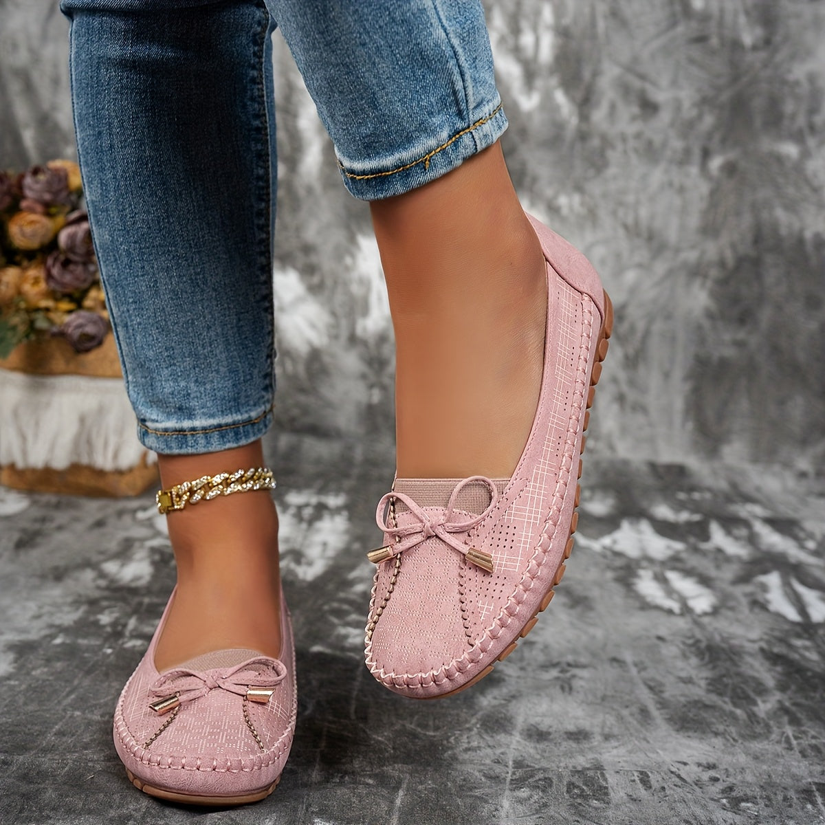 Sabine – Cozy Loafers with Elegant Bow Detail