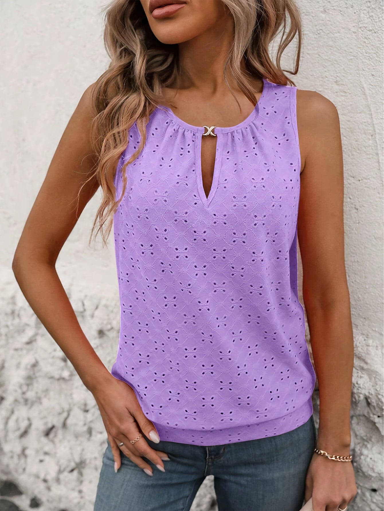 Amelia | Textured Button Knit Top