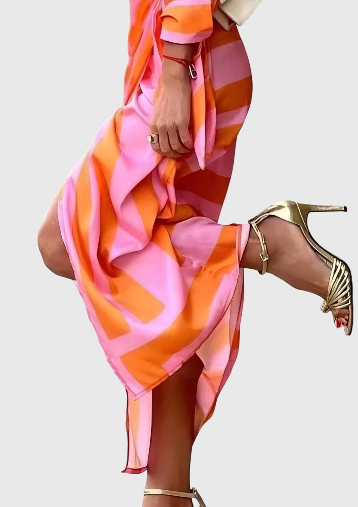 Everly - Elegant Wrap Dress with Print