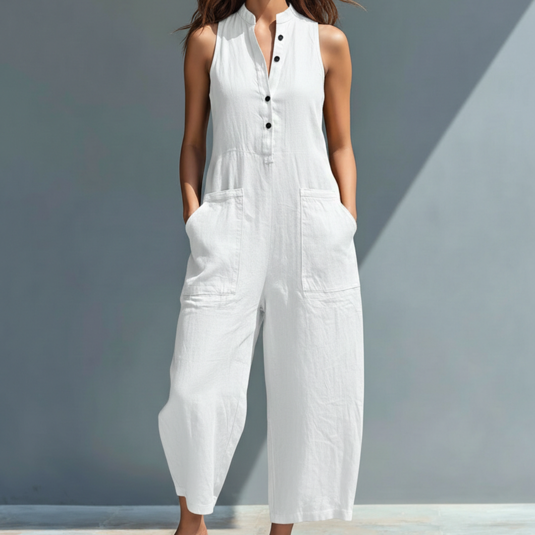 Harlow - Relaxed Linen Jumpsuit