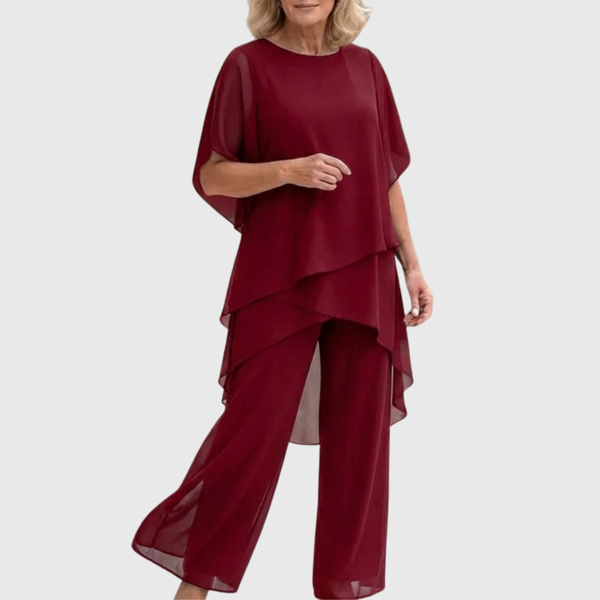 Celeste | Elegant Draped Palazzo Co-Ord Set