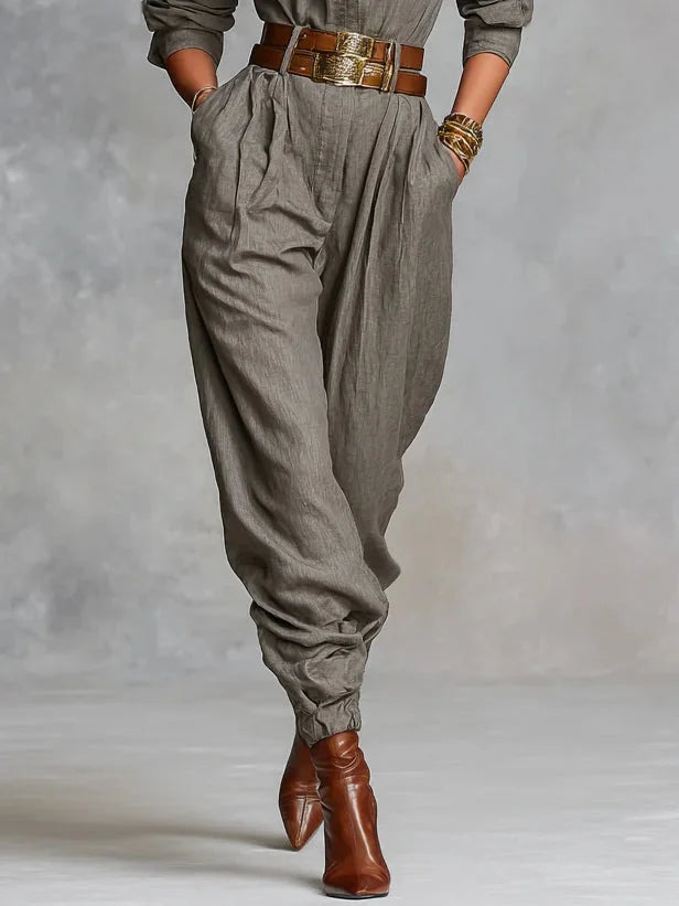 Megan - Linen-Cotton Jumpsuit