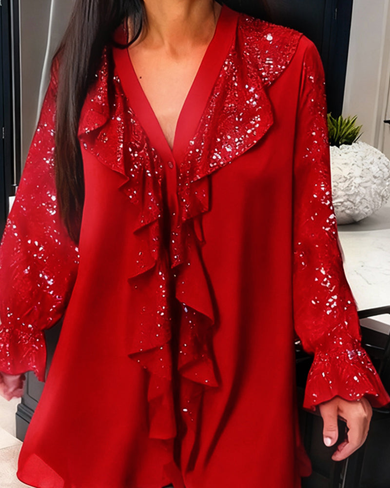Nellie - Ruffled Top