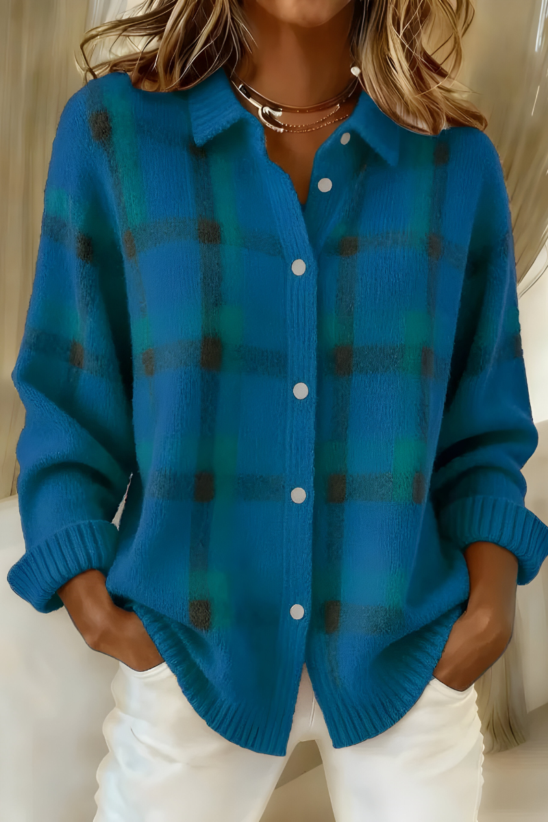 Brinley | Heritage Check Knit Cardigan