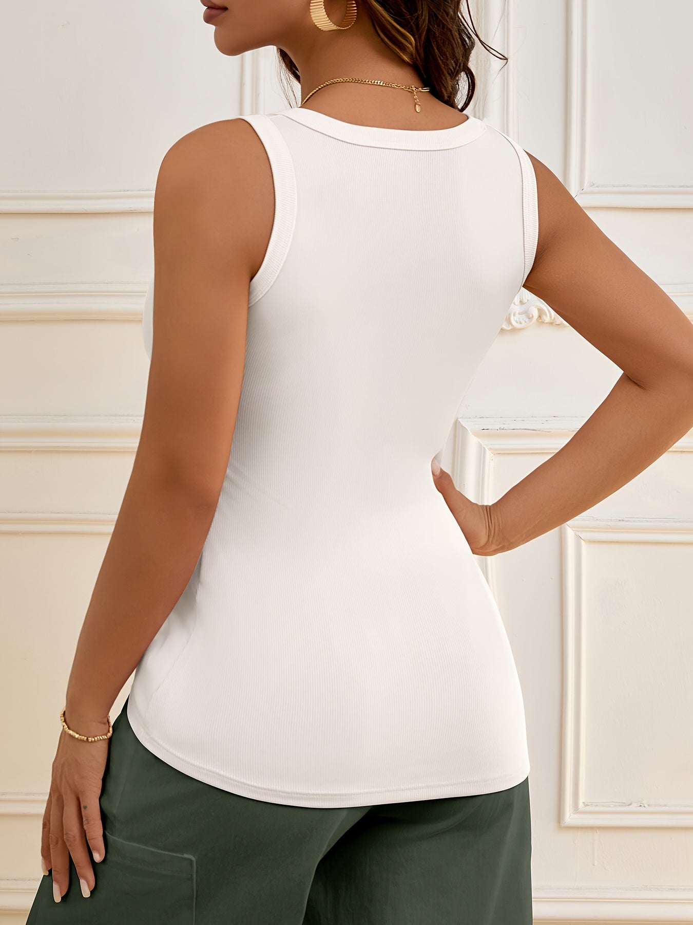 Harper | Ribbed Longline Tank Top