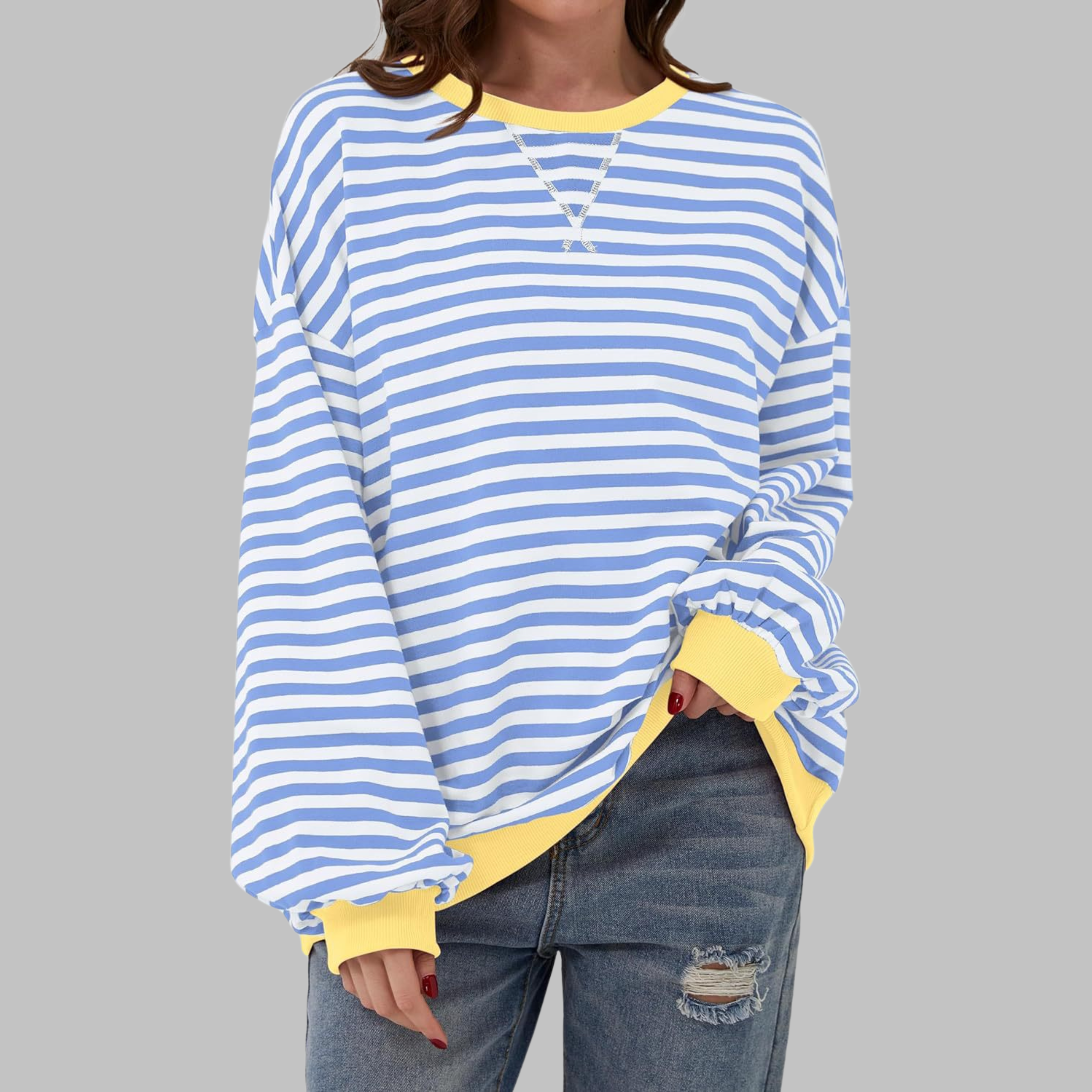 Sophie | Relaxed Striped Long Sleeve Top