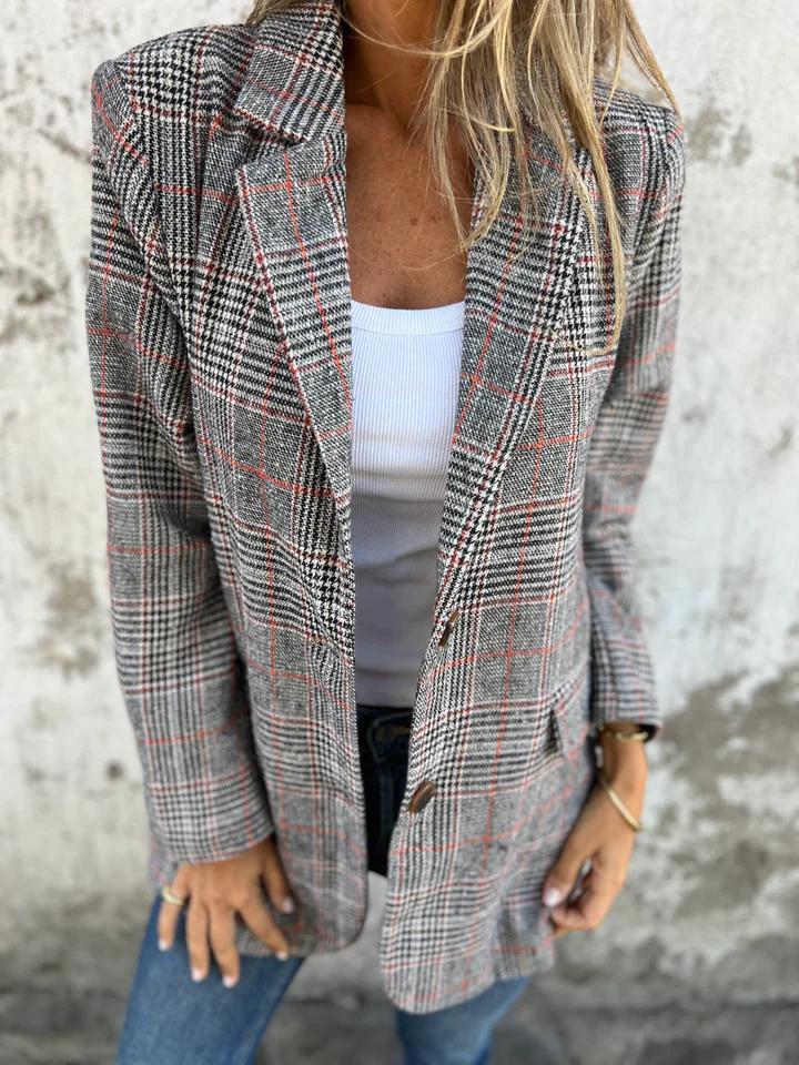 Plaid Blazer Helena