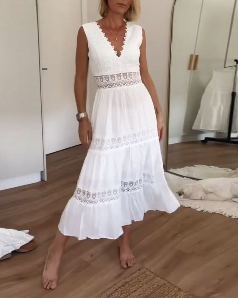 Amelia | Elegant Lace Maxi Dress