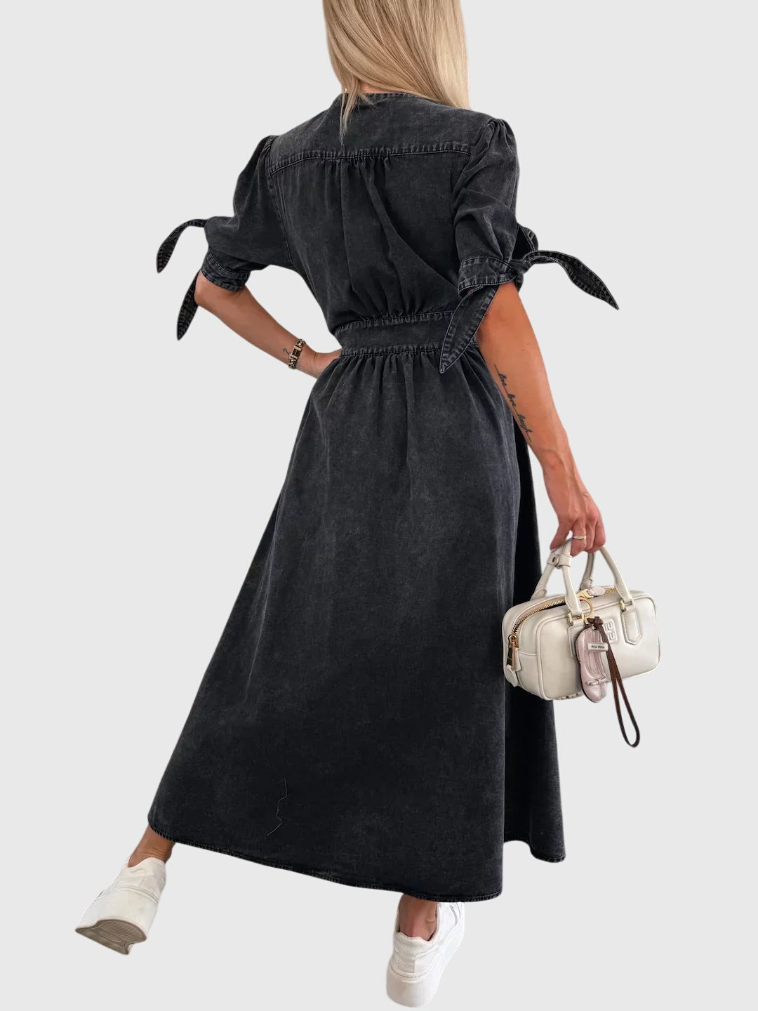 Sophia - Elegant Denim Dress