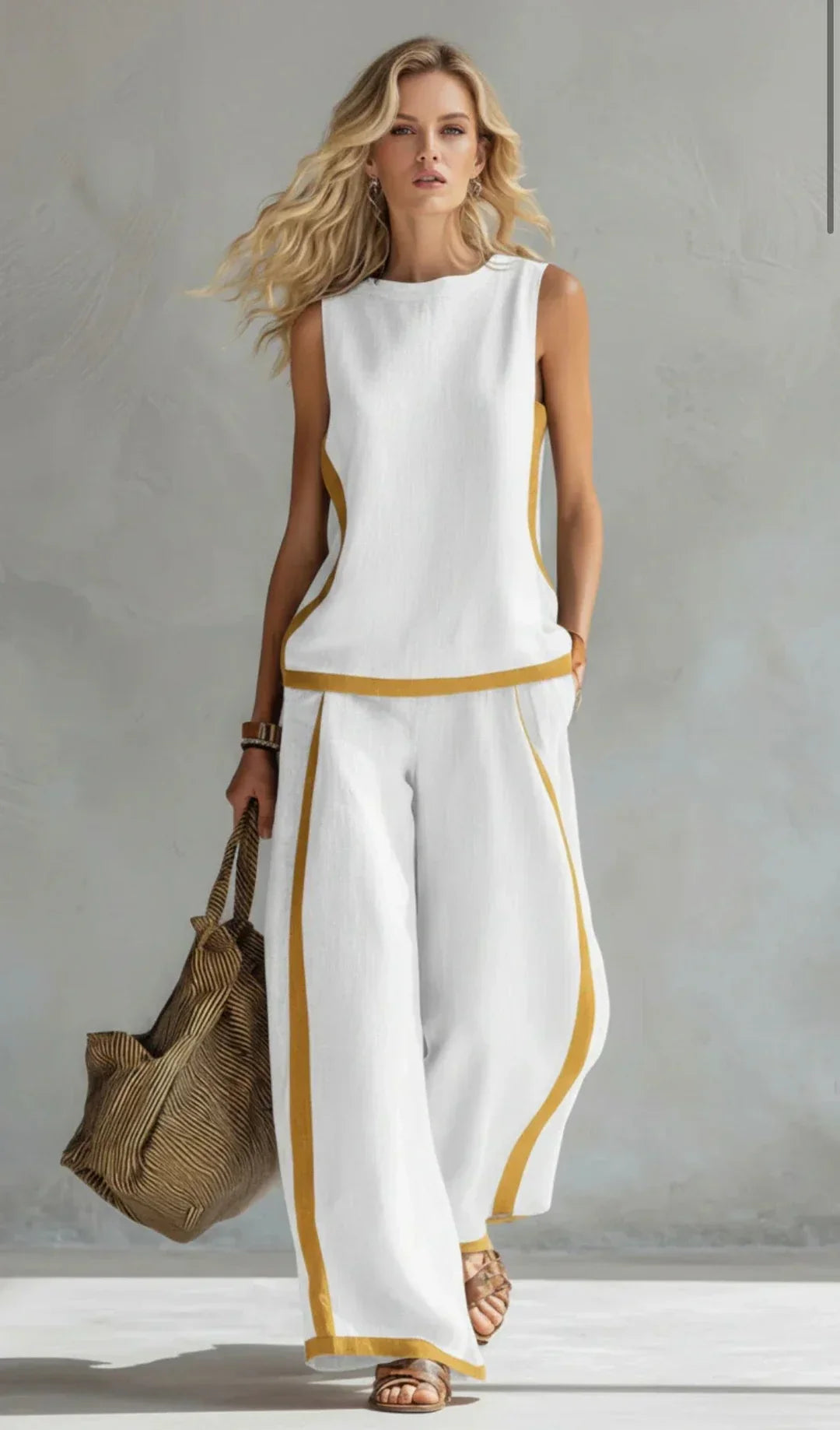 Emilia | Elegant Contrast Co-Ord Set