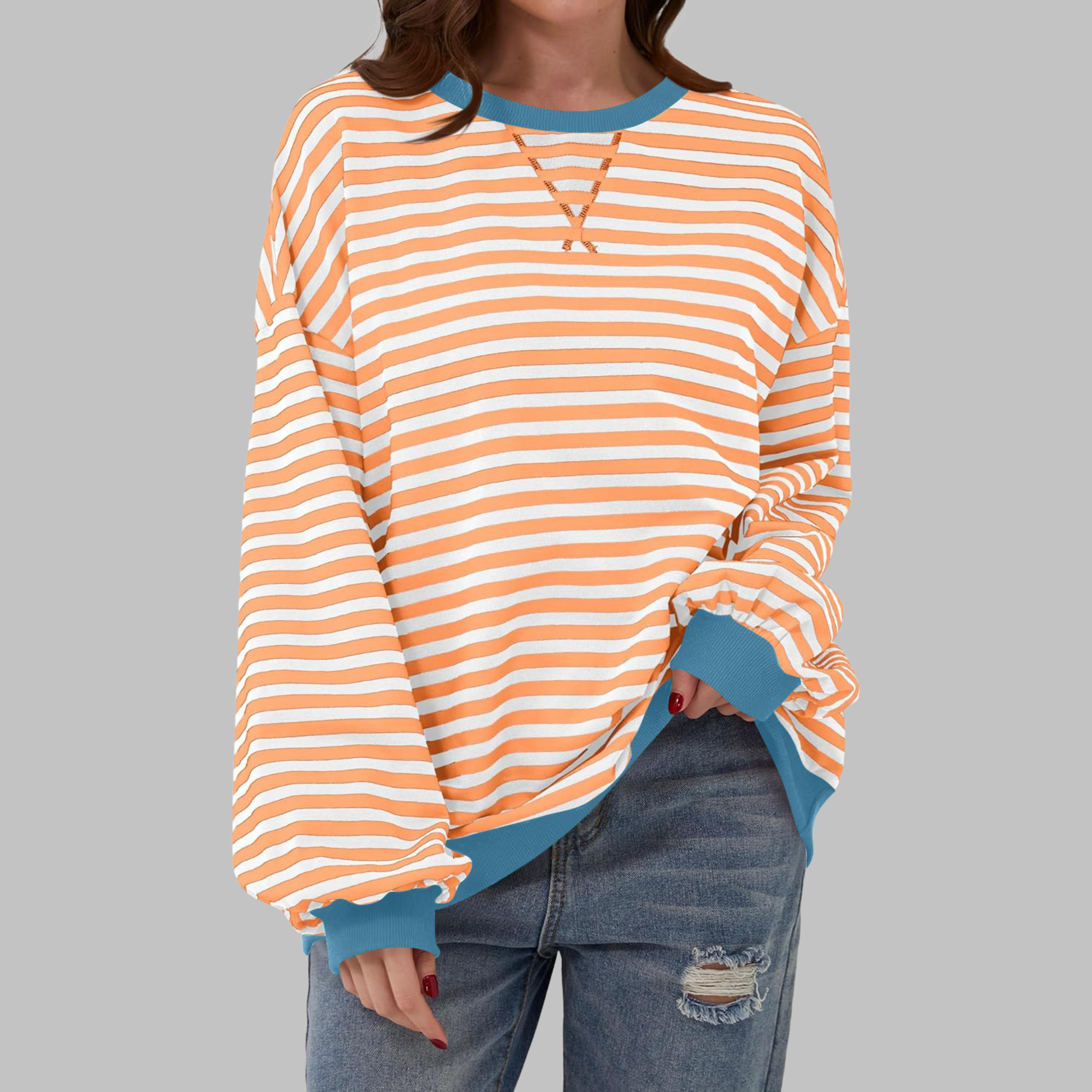 Sophie | Relaxed Striped Long Sleeve Top