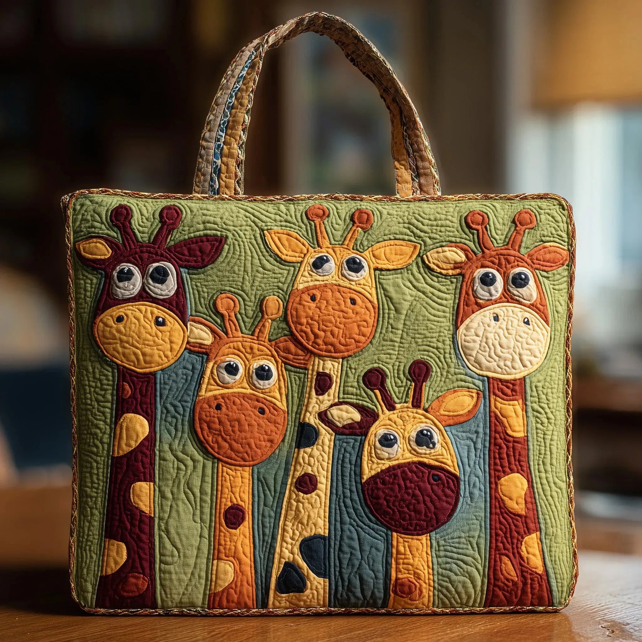 Giraffe - Versatile Quilted Tote