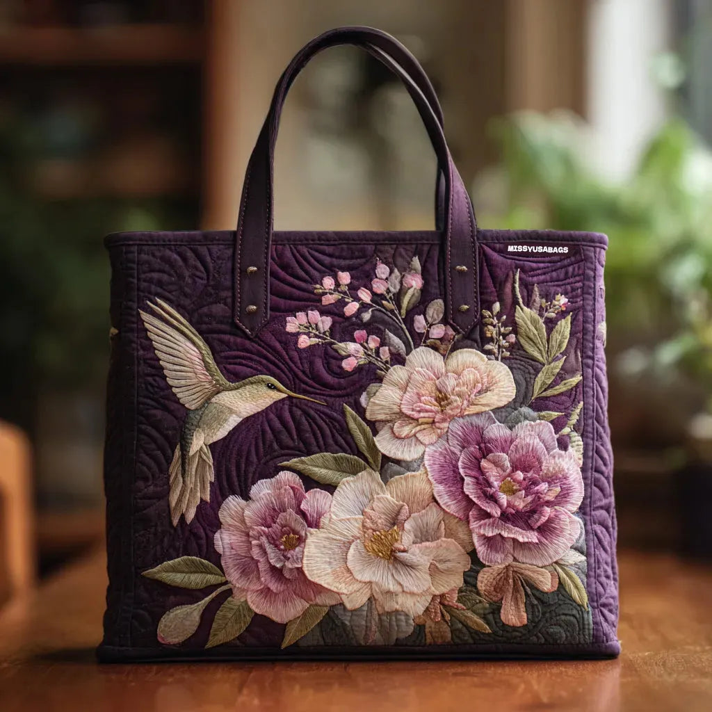Violet - Cushioned Holiday Tote