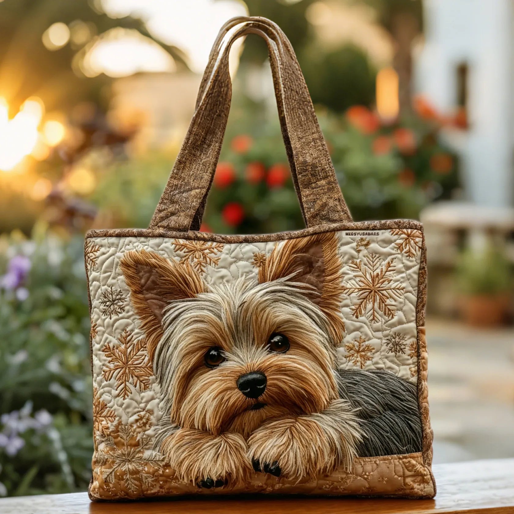 Yorkie - Stylish Padded Tote Bag