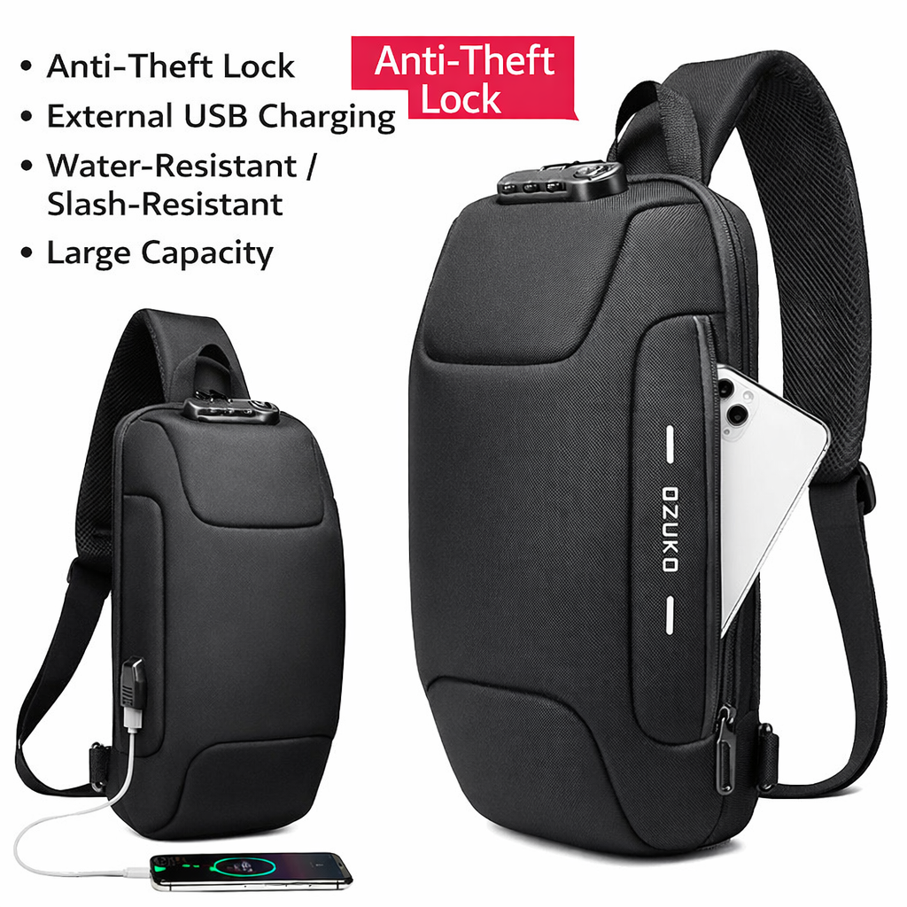 Anti-Theft Crossbody Bag