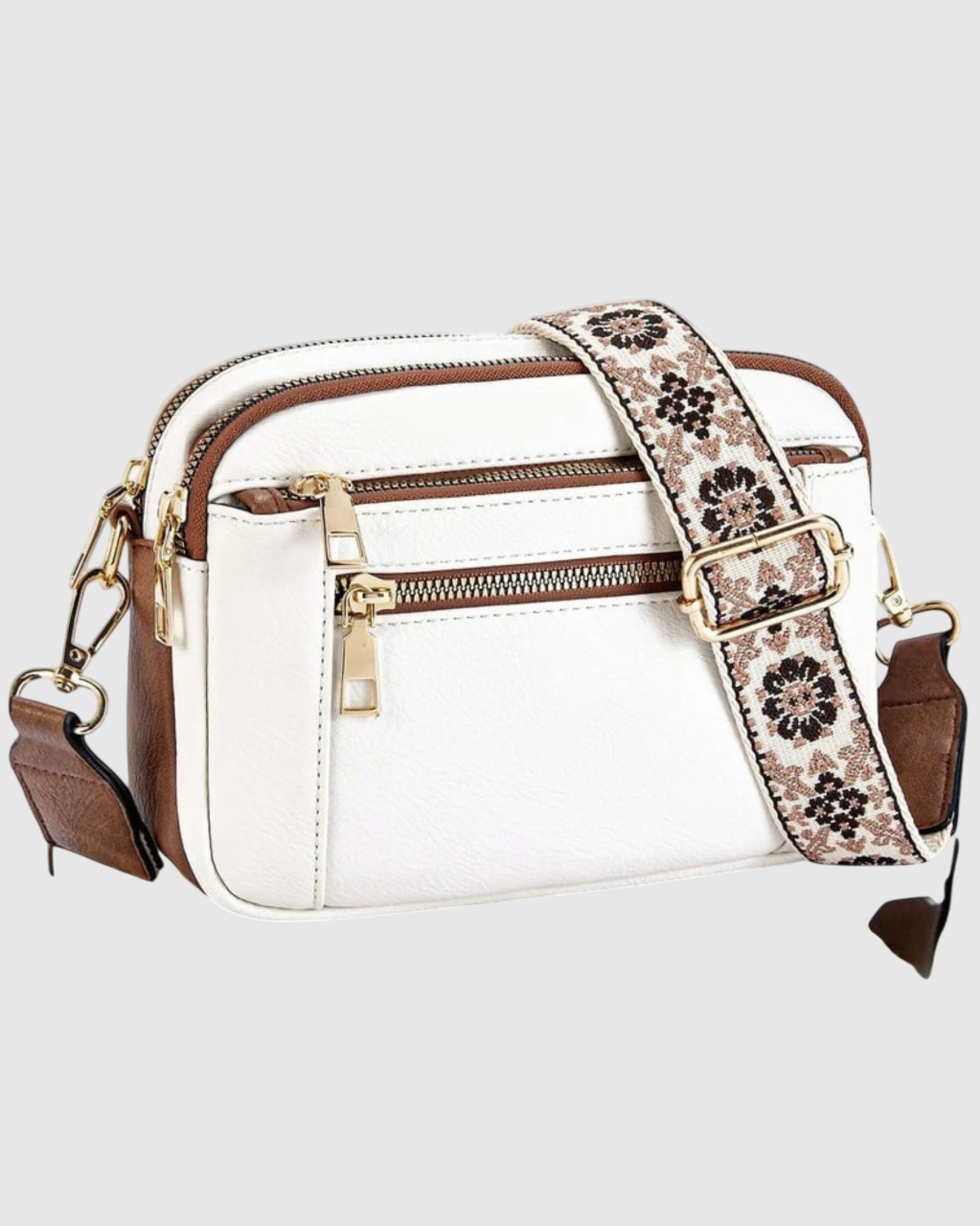 Camille - Elegant Leather Shoulder Bag for Women with Practical Compartments