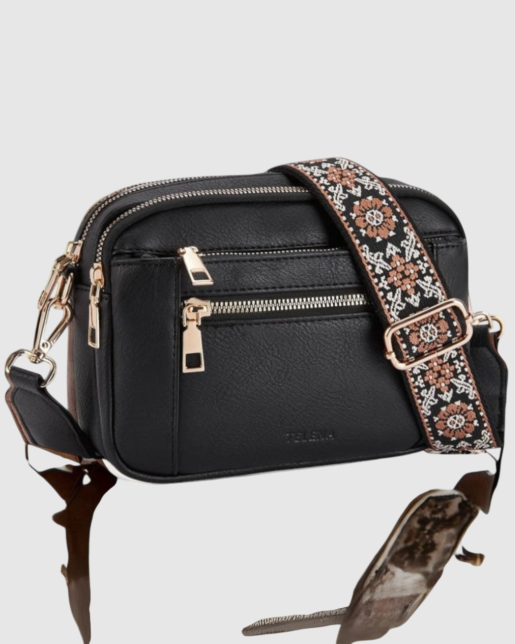 Camille - Elegant Leather Shoulder Bag for Women with Practical Compartments