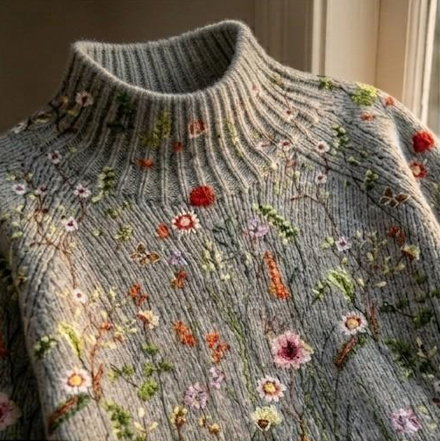 Rosamund | Floral Knit Jumper