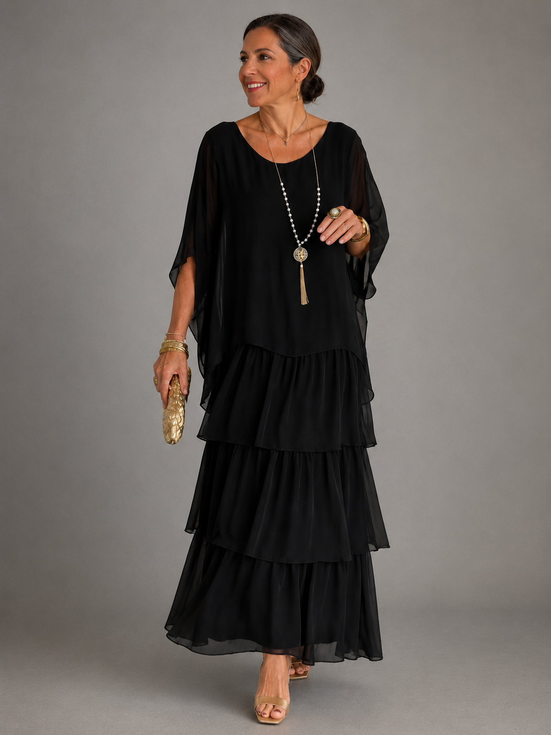 Evelyn | Graceful Layered Maxi Dress