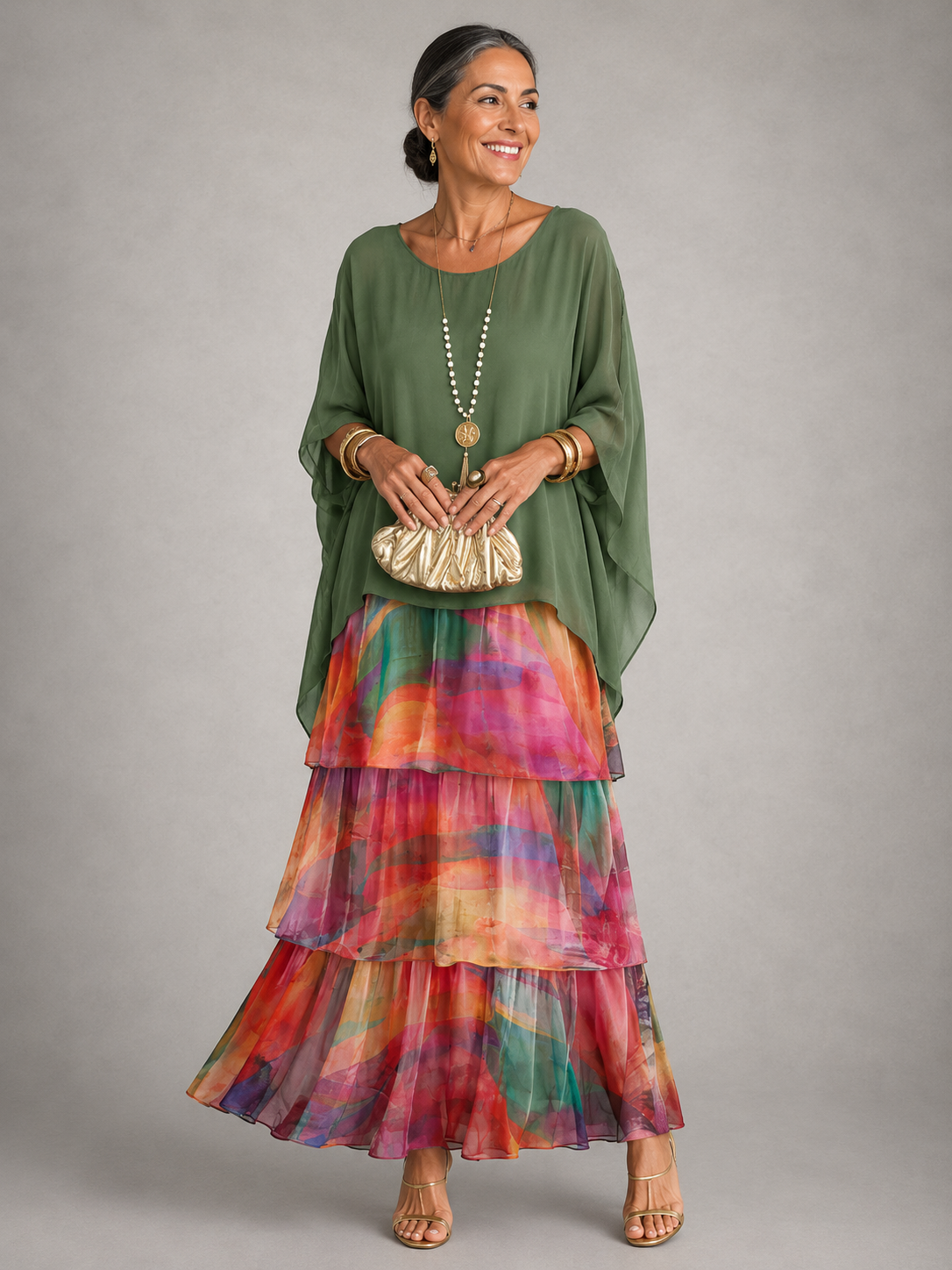 Evelyn | Graceful Layered Maxi Dress