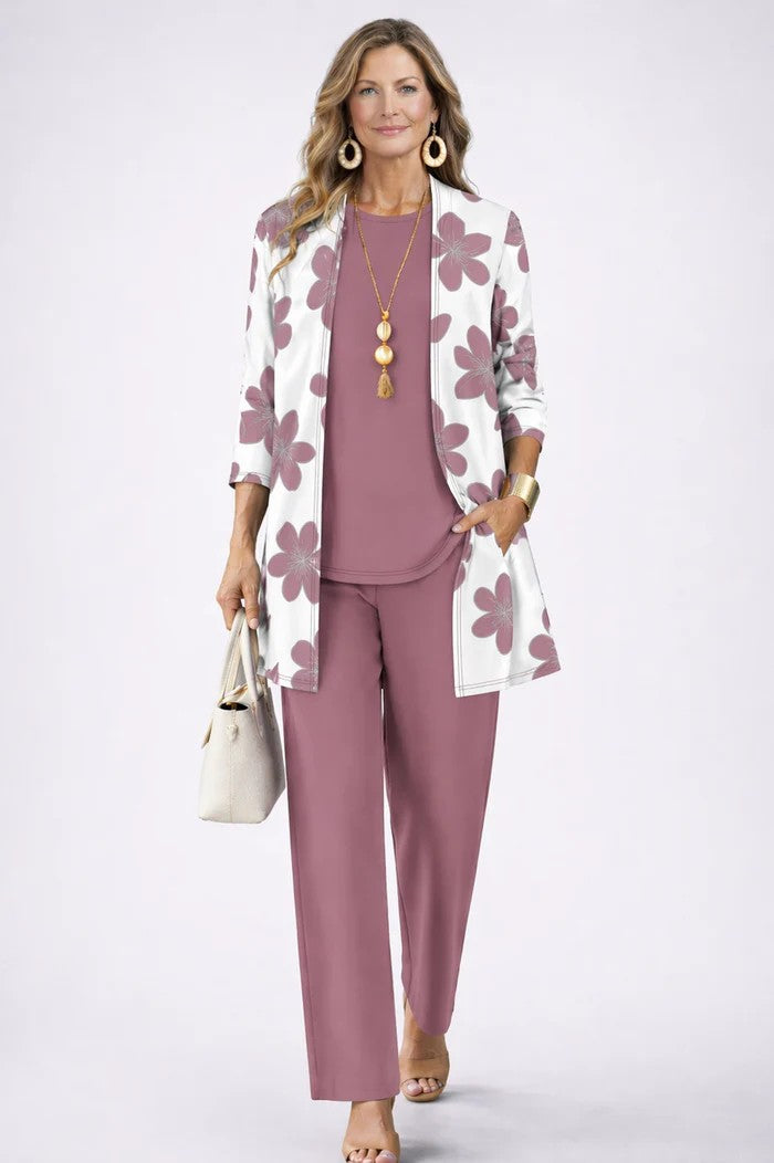 Cecelia | 3-Piece Set  in color Dusky Pink