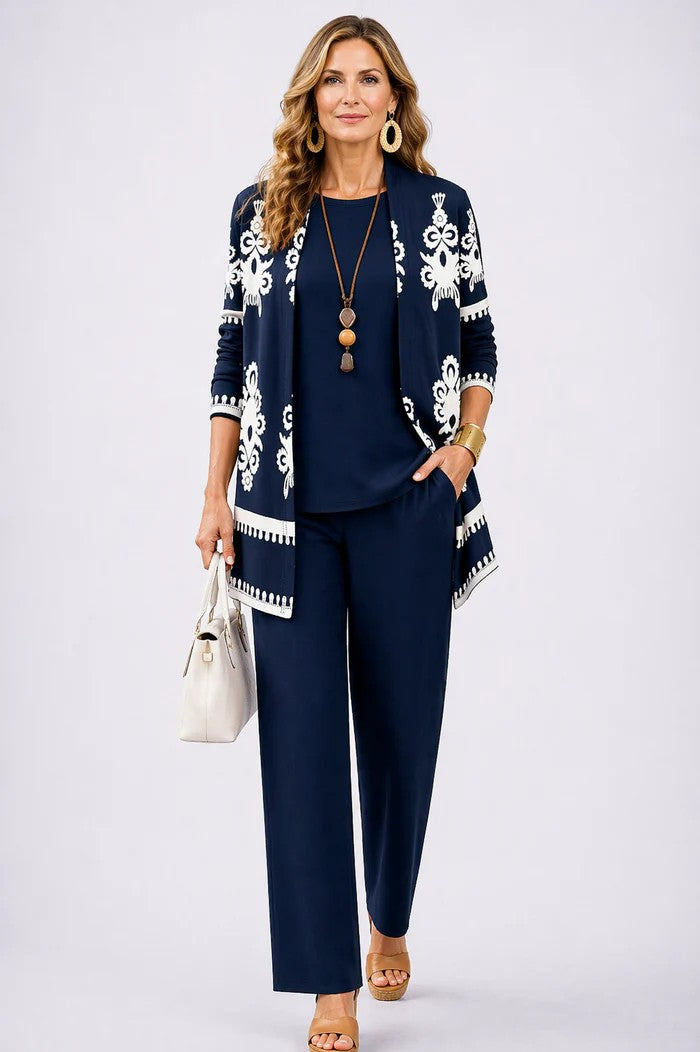 Cecelia | 3-Piece Set in color Navy Blue