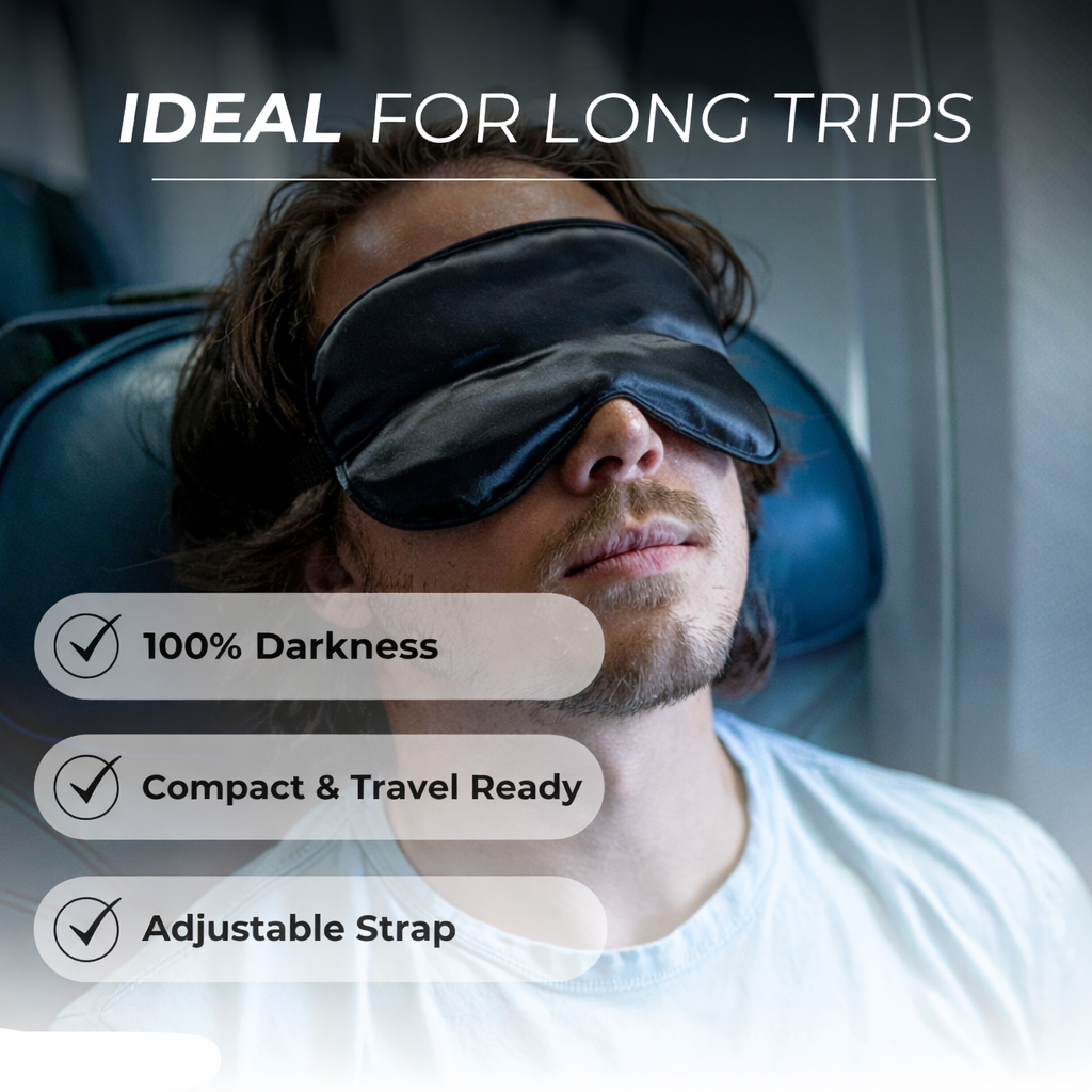 Travel Sleep Mask - The Perfect Companion for Long Flights
