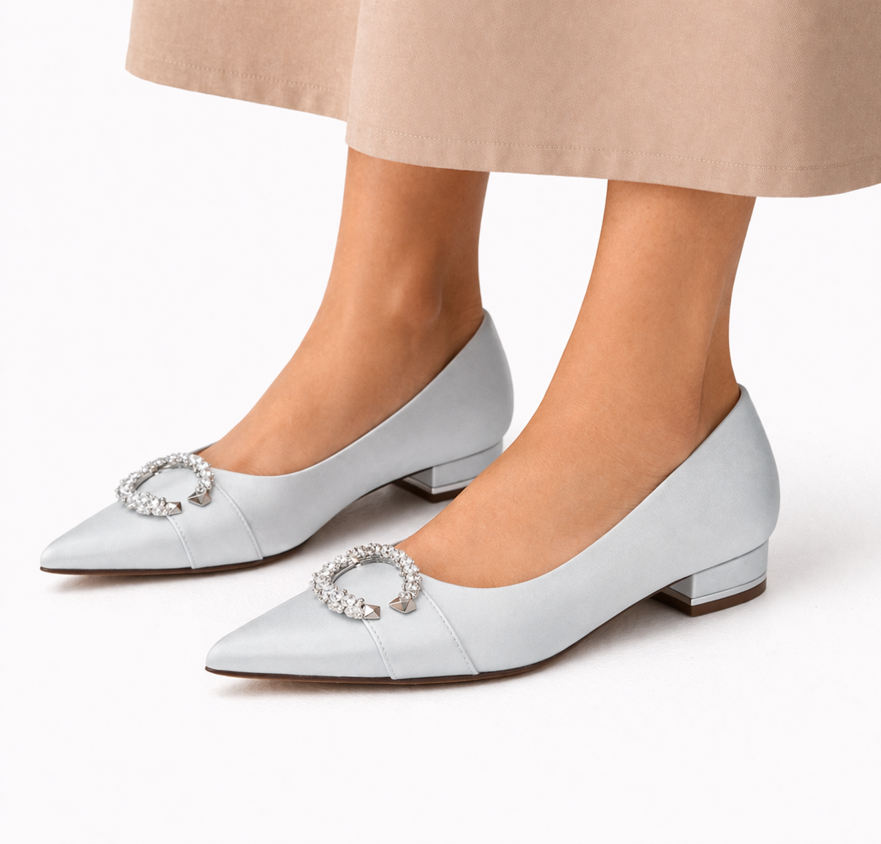 Bridal Satin Flats for Women