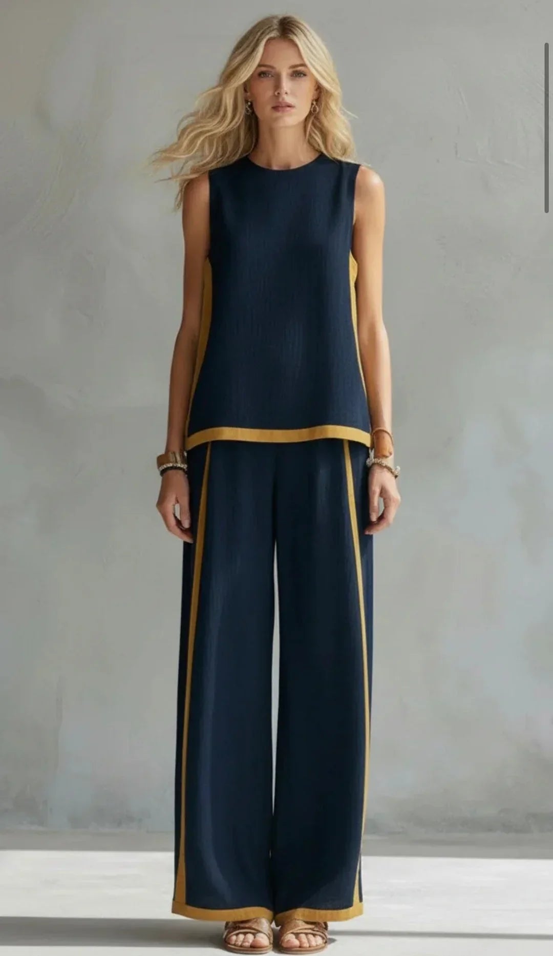 Emilia | Elegant Contrast Co-Ord Set