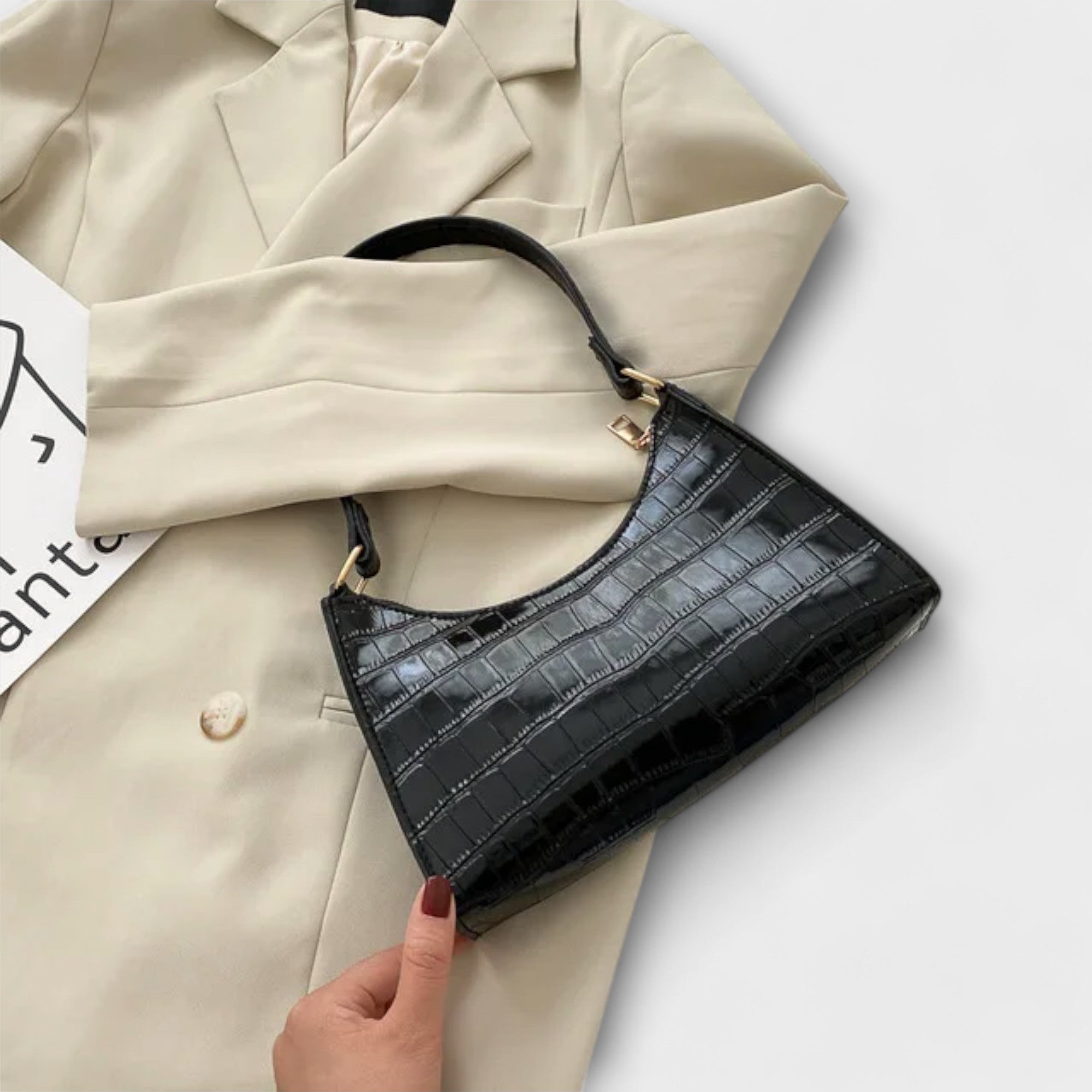 Viktorya - Glossy Leather Bag