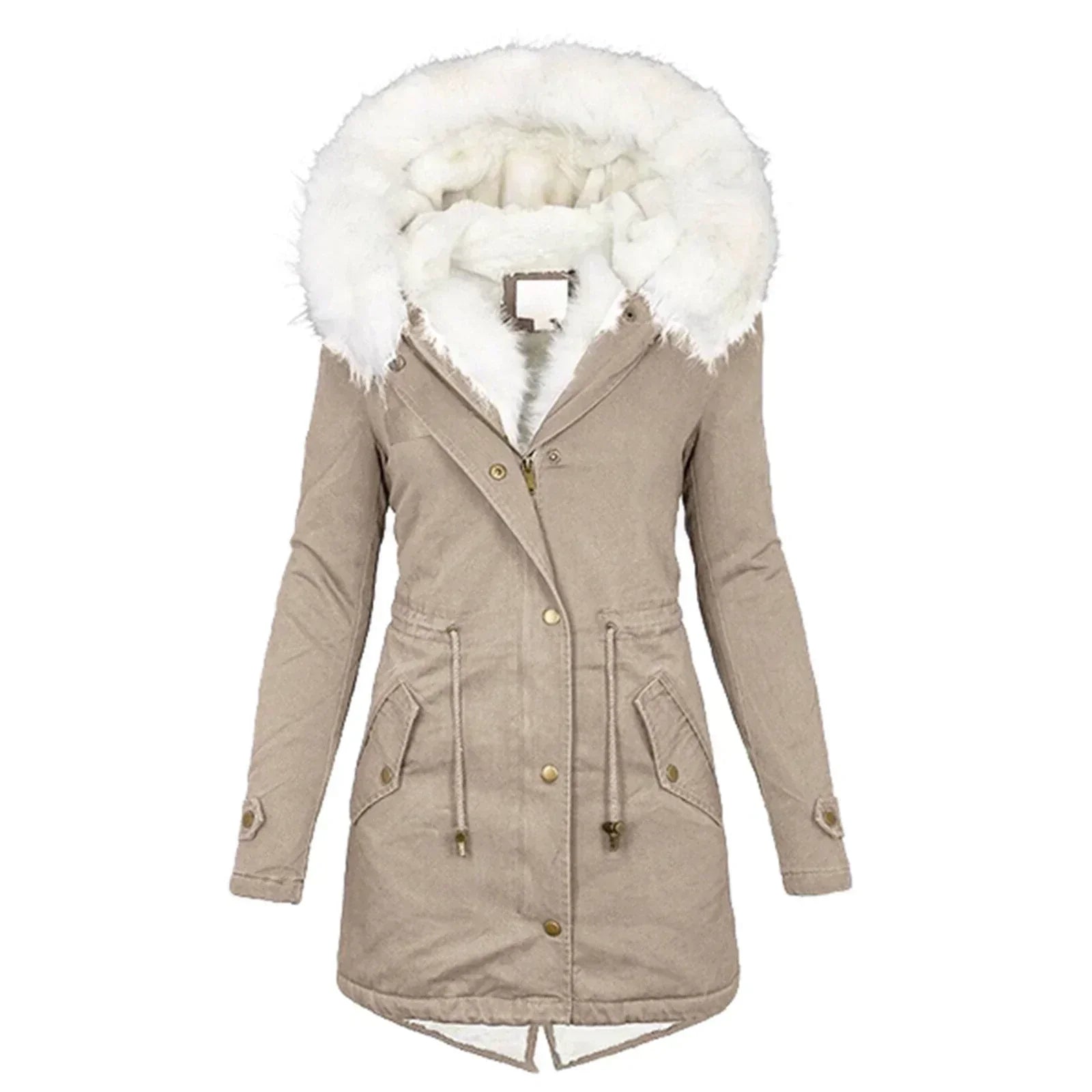 Faux Fur Hooded Parka Elina