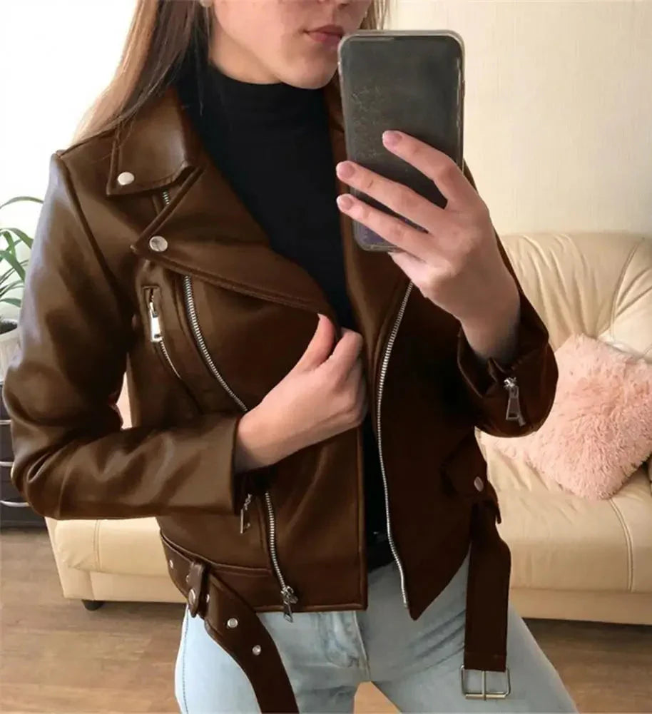 Faux Leather Jacket Nina