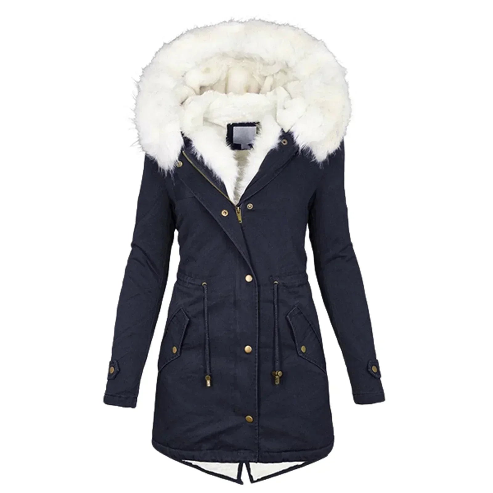 Faux Fur Hooded Parka Elina
