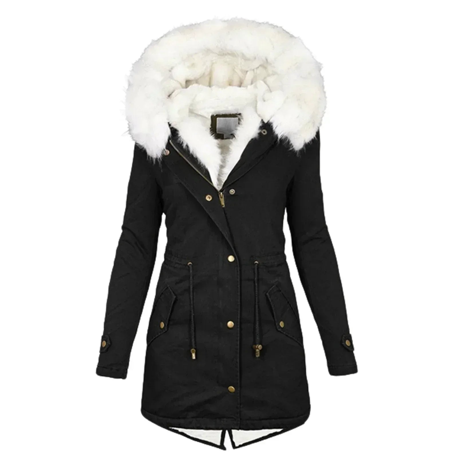 Faux Fur Hooded Parka Elina