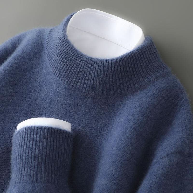Ashbourne | Luxury Mock Neck Knit Jumper