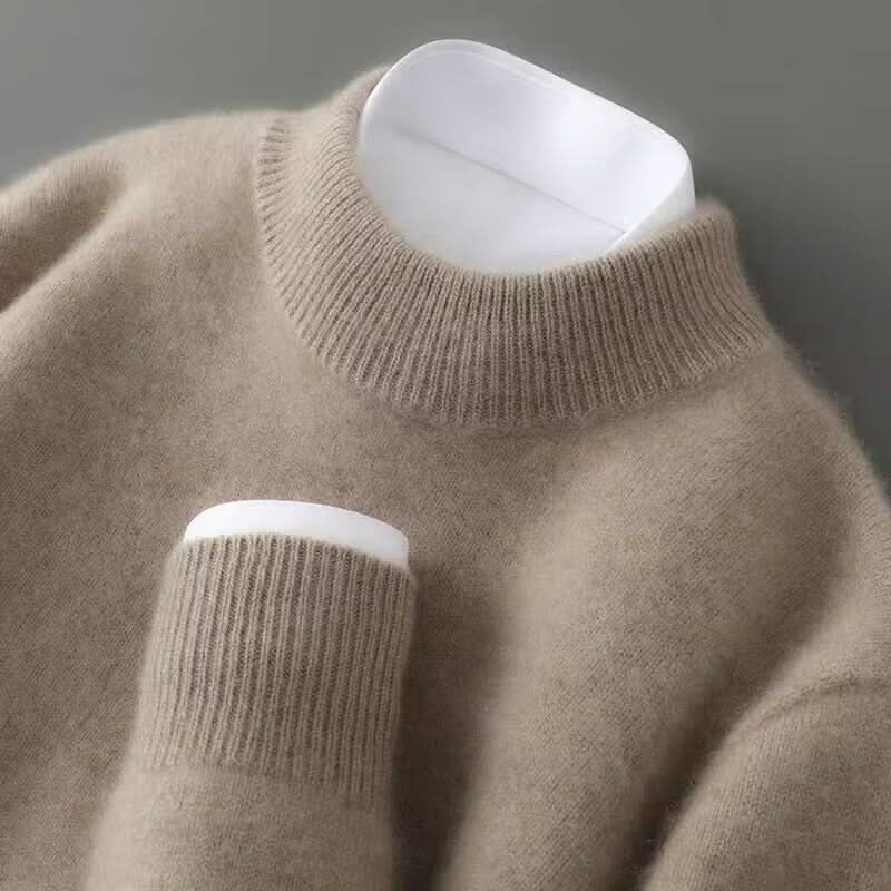 Ashbourne | Luxury Mock Neck Knit Jumper