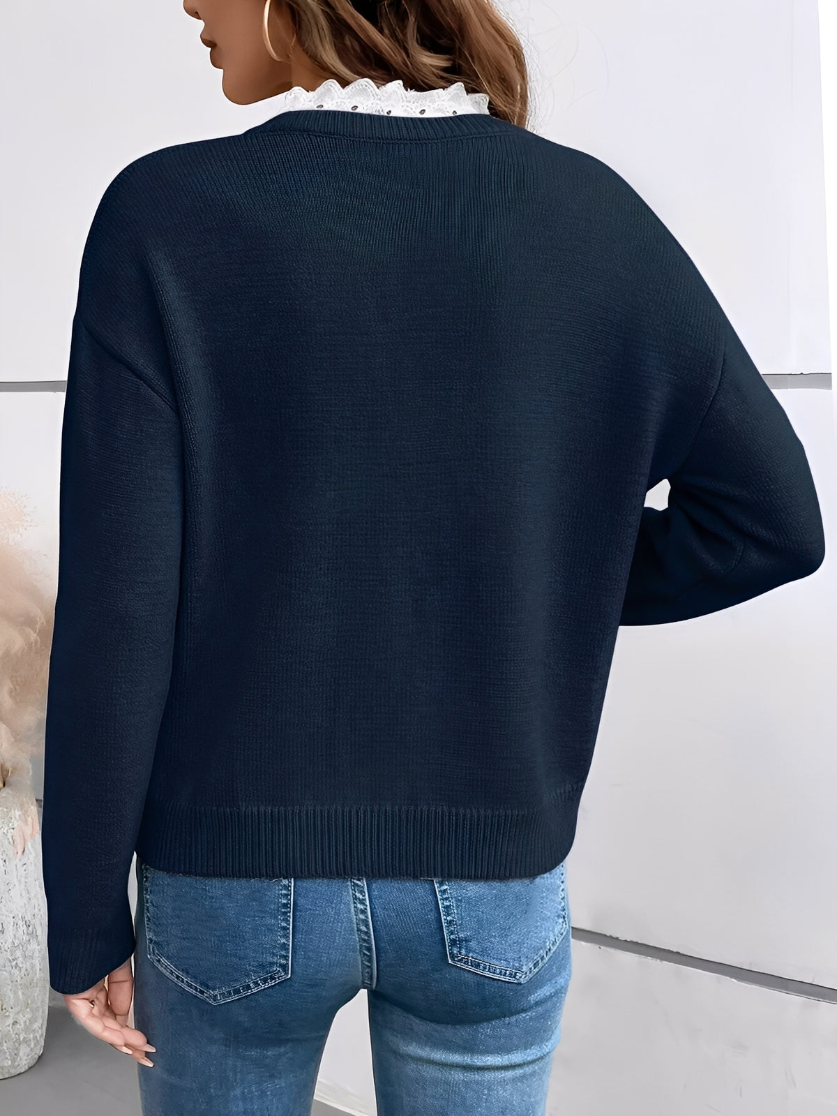 Evelisse | Lace Detail Knit Jumper