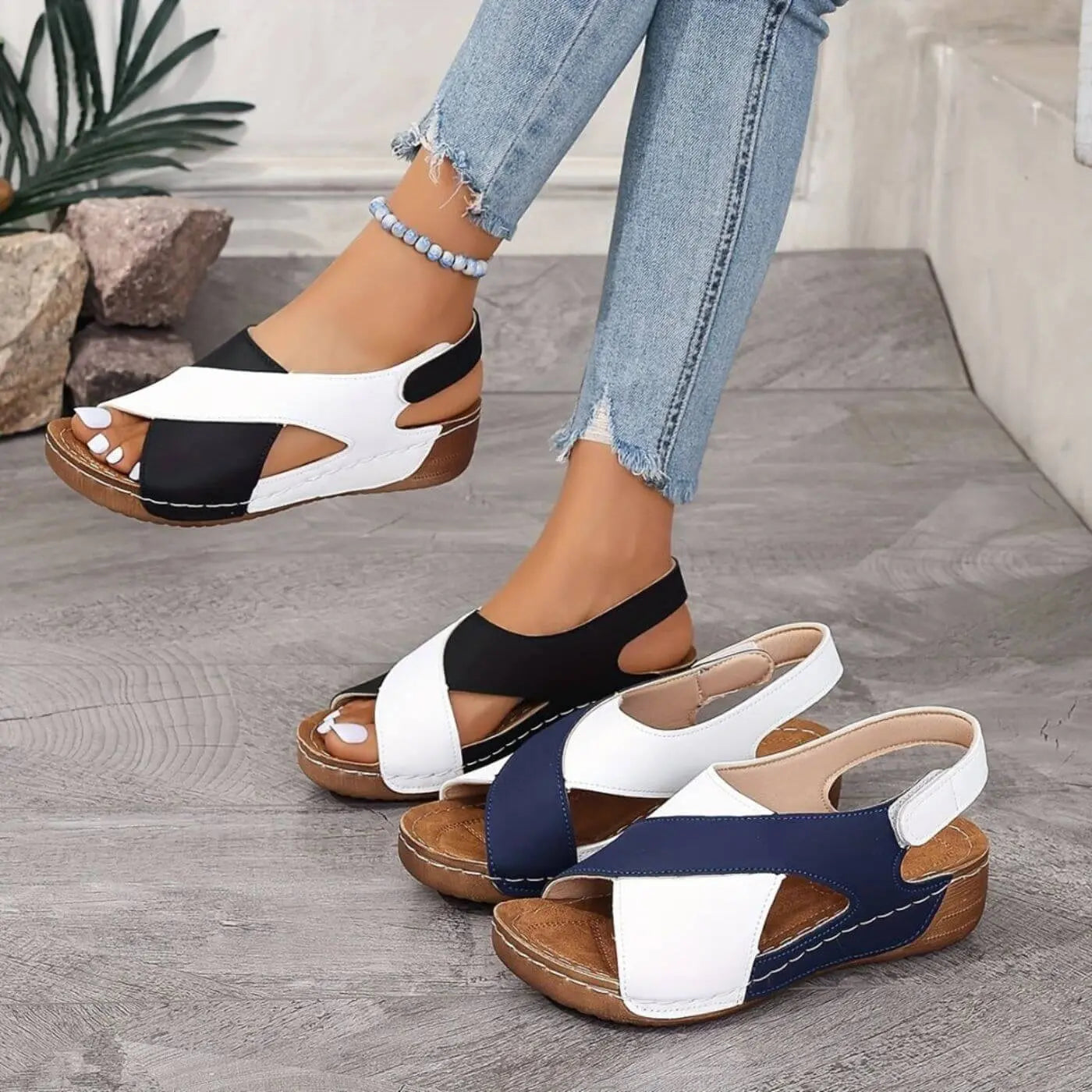 Nicole – Open-Toe Orthopedic Sandals