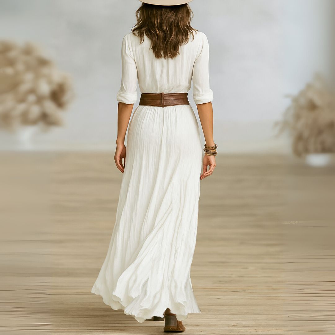 Hayley - Belted Shirt Dress