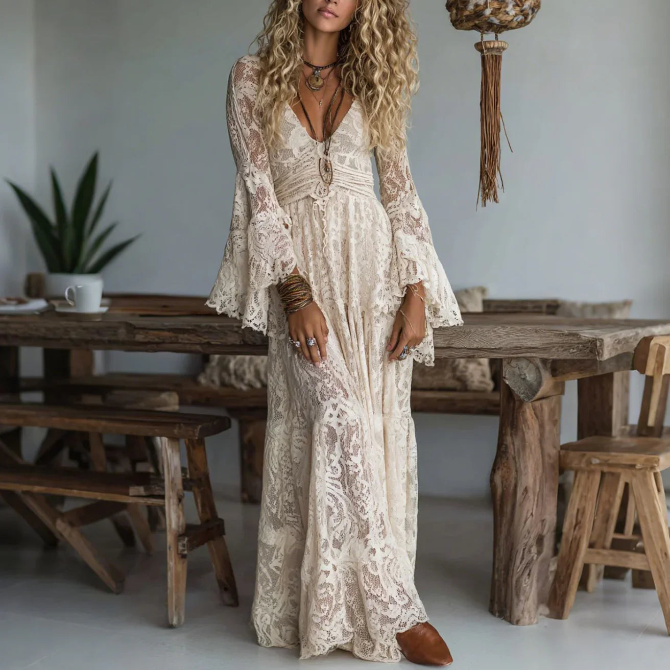 Seraphina | Elegant Vintage-Inspired Maxi Dress