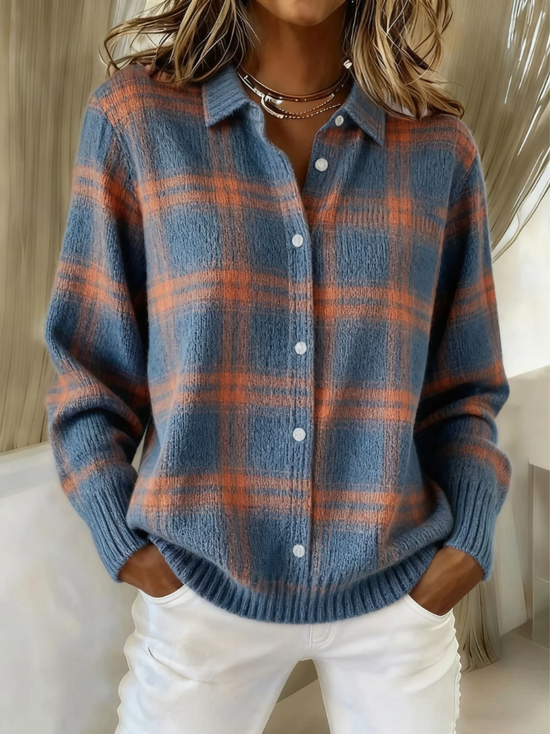 Brinley | Heritage Check Knit Cardigan