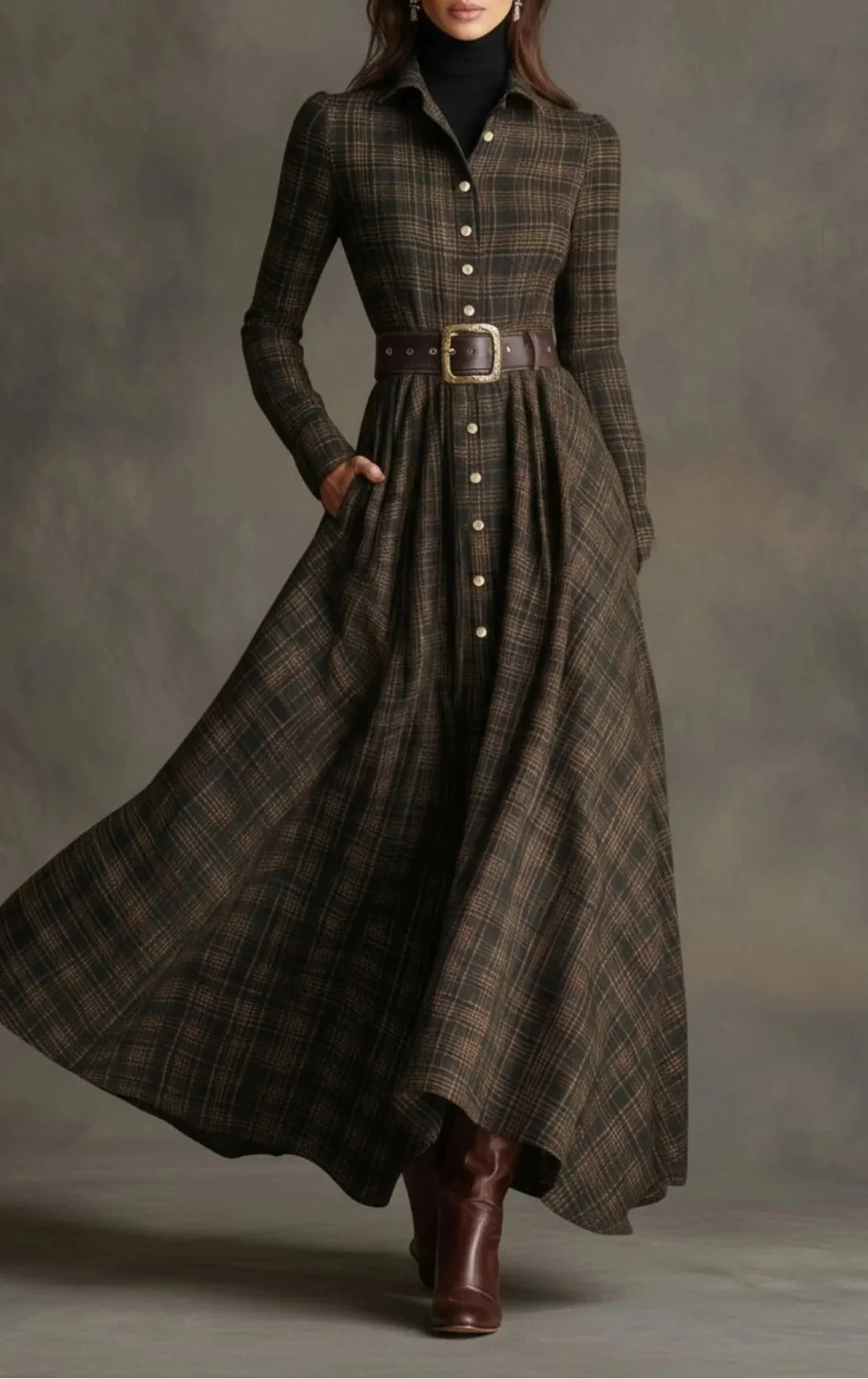 Millie - Belted Shirt Dress