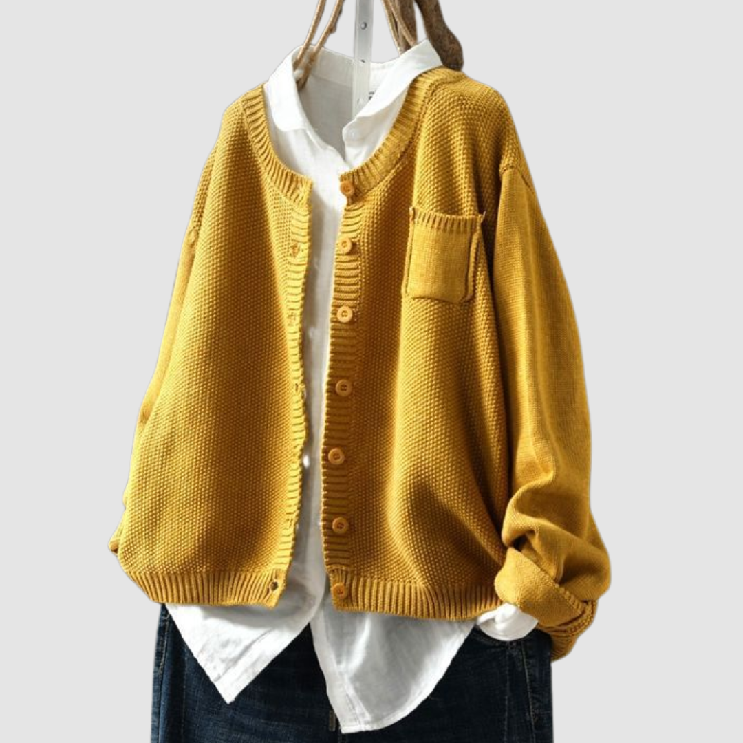 Corisande | Soft Button Knit Cardigan