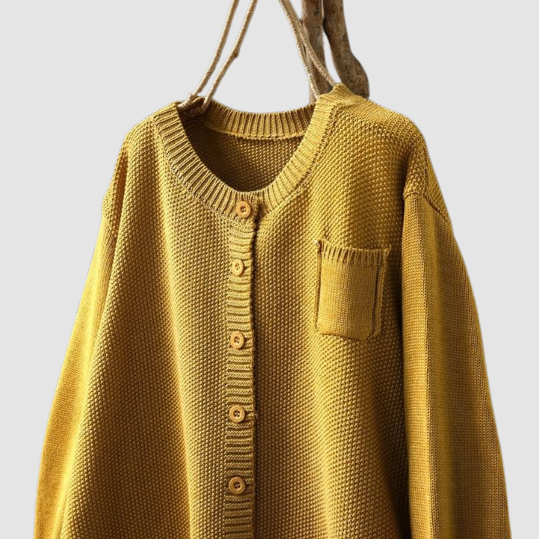 Corisande | Soft Button Knit Cardigan
