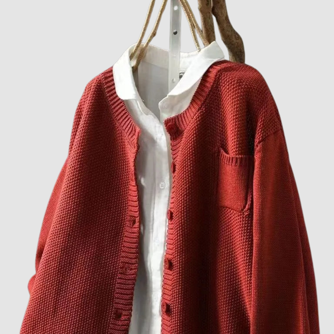 Corisande | Soft Button Knit Cardigan