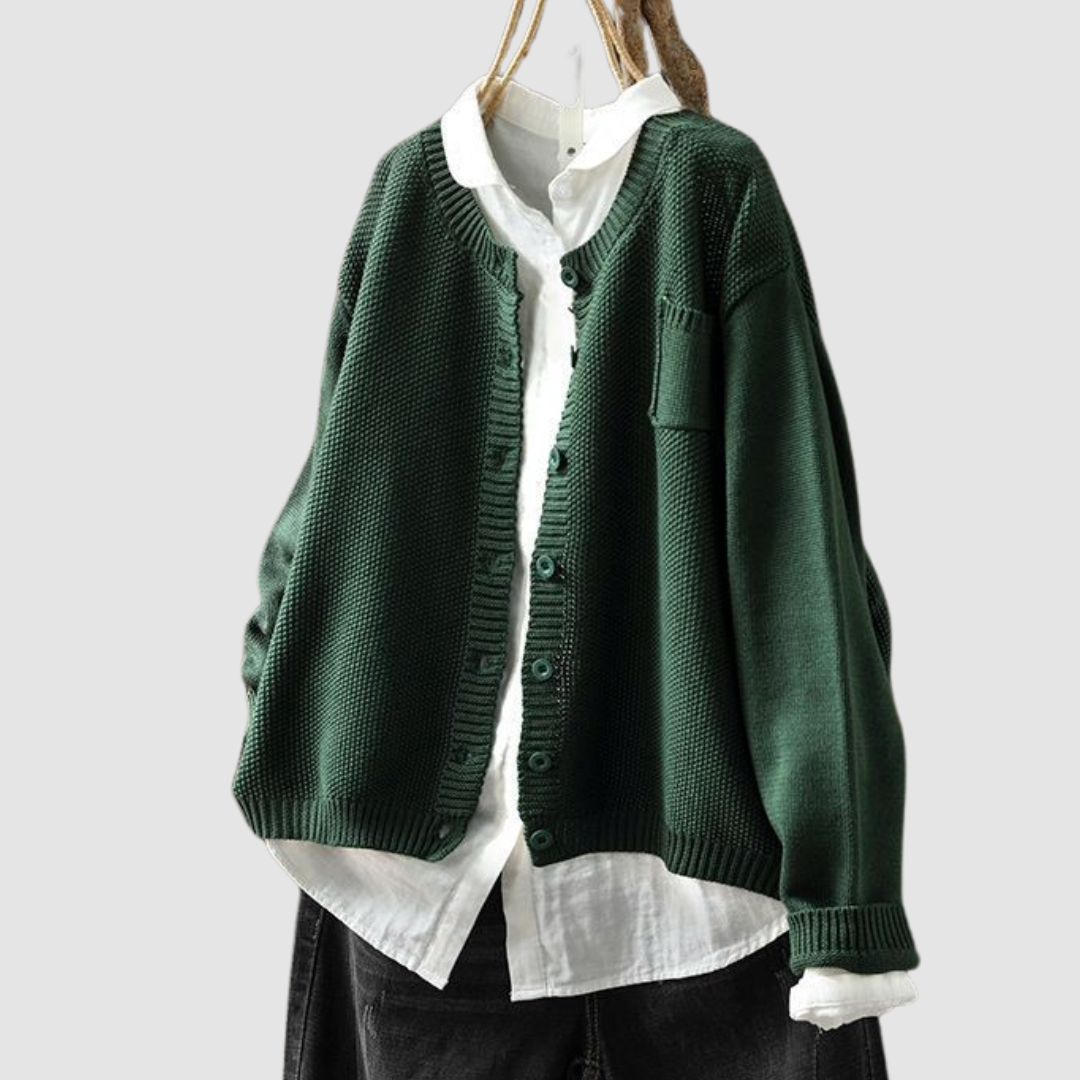 Corisande | Soft Button Knit Cardigan